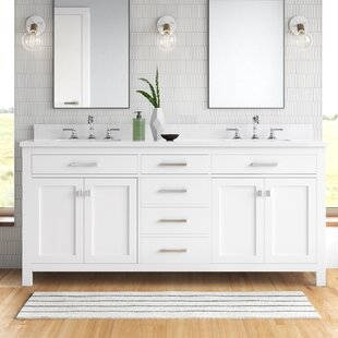 84 Inch Double Sink Vanity W Tower Wayfair