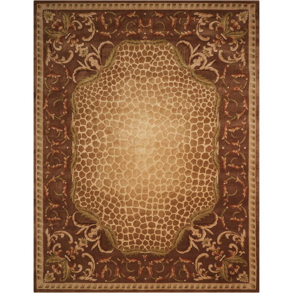 Aedan Hand-Tufted Brown Area Rug by Bloomsbury Market