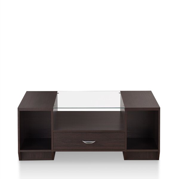 Jeffress Coffee Table With Tray Top And Storage By Ebern Designs