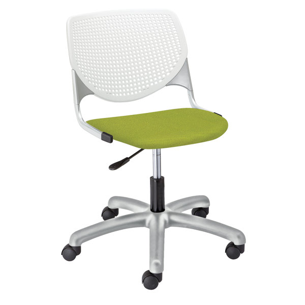 Eiland Poly Desk Chair with Perforated Back by Latitude Run