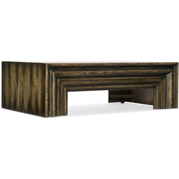 American Life-Crafted Coffee Table With Tray Top By Hooker Furniture