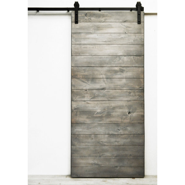 Latitude Wood 1 Panel Interior Barn Door by Dogberry Collections