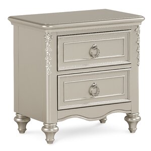 Carlsbourg 2 Drawer Nightstand