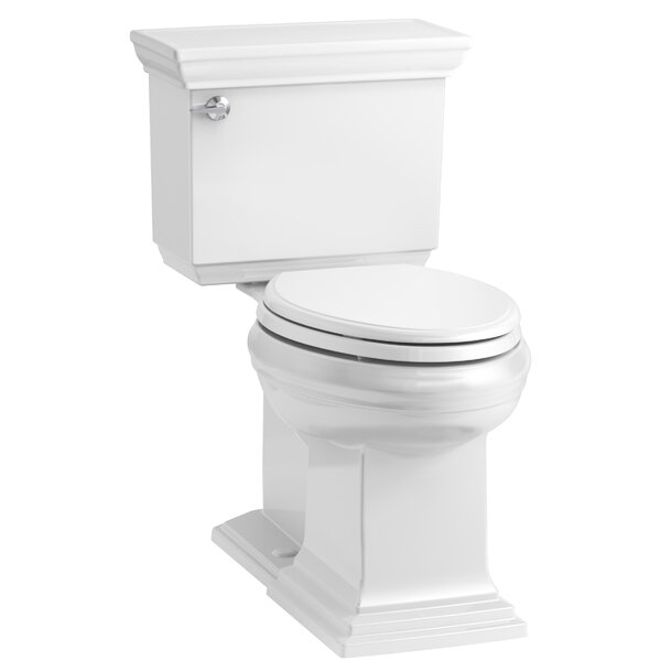 Memoirs Stately Comfort Height 2-Piece Elongated 1.28 GPF Toilet with Aquapiston Flush Technology and Left-Hand Trip Lever, Concealed Trapway by Kohler