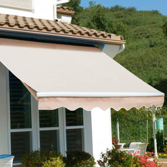 Heritagepatios 12 Ft W X 8 Ft D Metal Standard Patio Awning Wayfair
