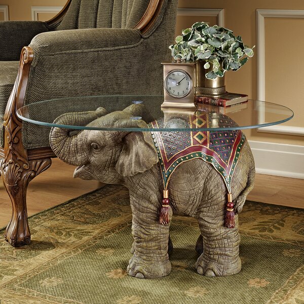 Jaipur Elephant Festival Coffee Table by Design Toscano