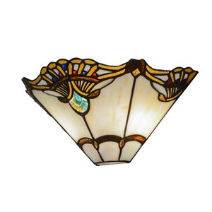 2-Light Shell with Jewels Wall Sconce