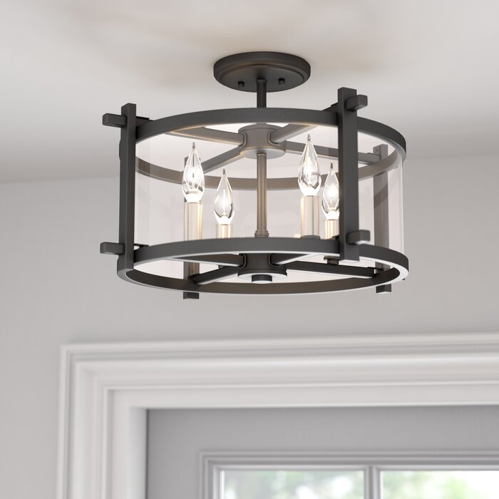 Awesome Rustic Semi Flush Clearly Modern Semi Flush