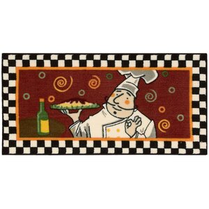 Poquonock Red “Chef” Area Rug