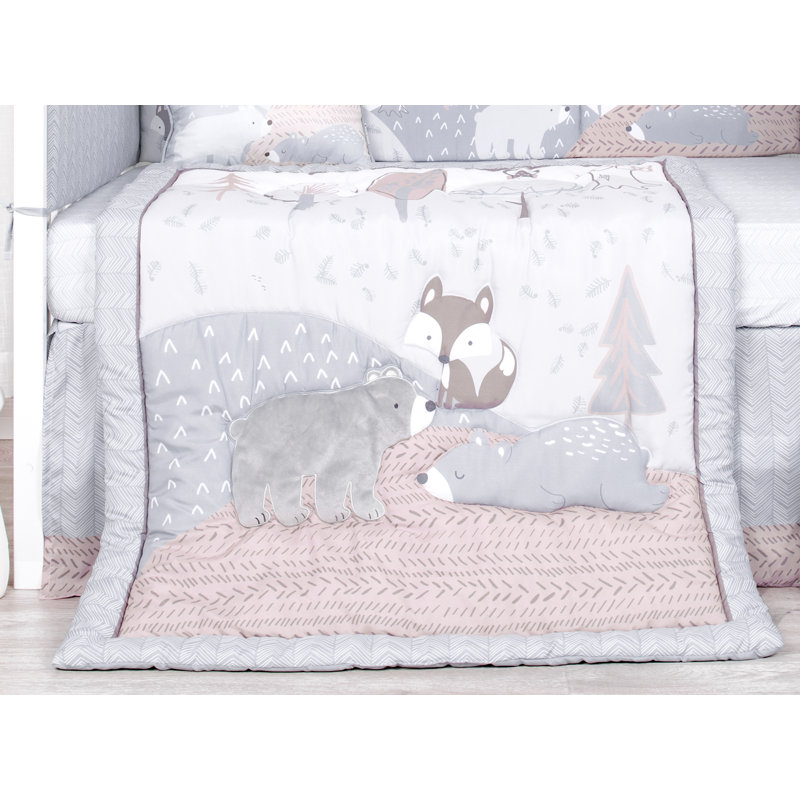 Harriet Bee Mccandless Forest Bear In Mind 4 Piece Crib Bedding