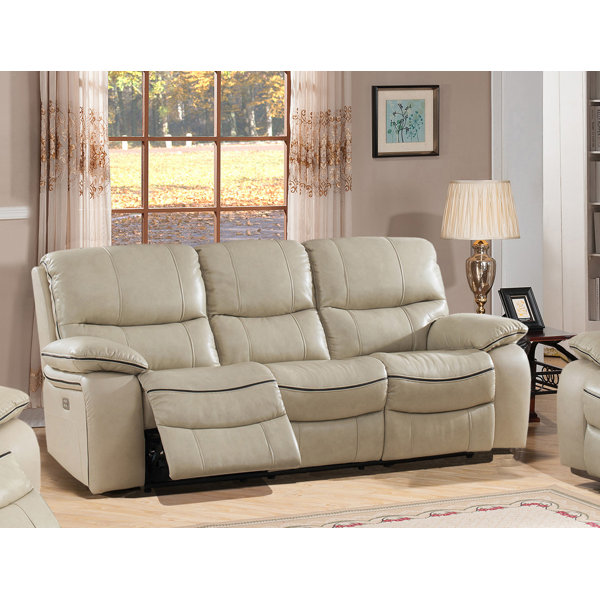 Gunning Leather Reclining Sofa By Red Barrel Studio 2019 Coupon