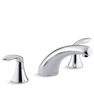 Coralais Deck-Mount Bath Faucet Trim with 8