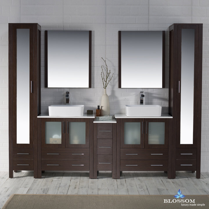 Bathroom Plumbing 101 Interior orren ellis mance 101" double bathroom vanity set with mirror Bathroom Plumbing 101 Interior orren ellis mance 101" double bathroom vanity set with mirror