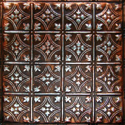 24 X 24 Metal Wall Paneling In Silver Burnt Umber American