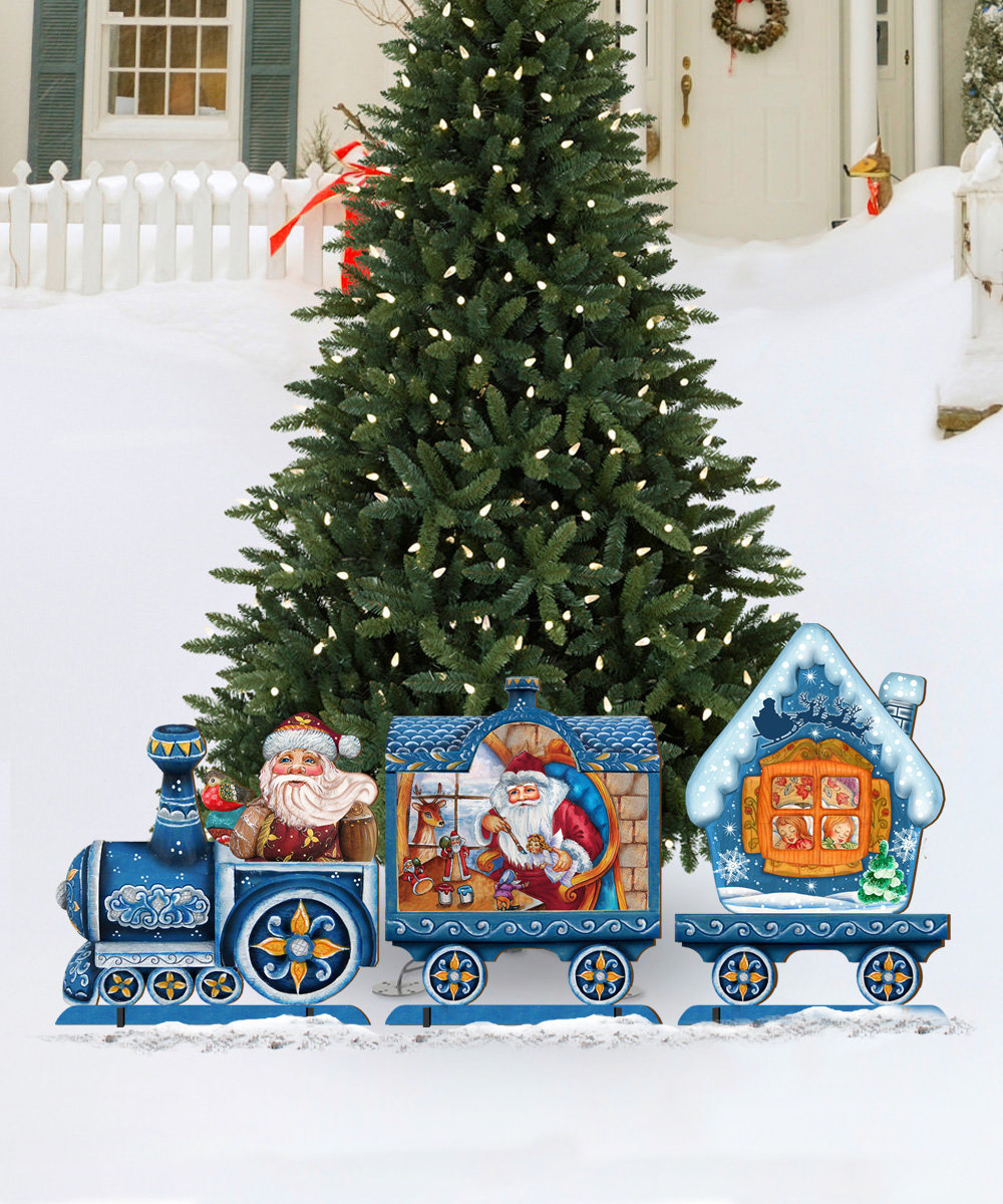 The Holiday Aisle Holiday Train Lawn Art Wayfair