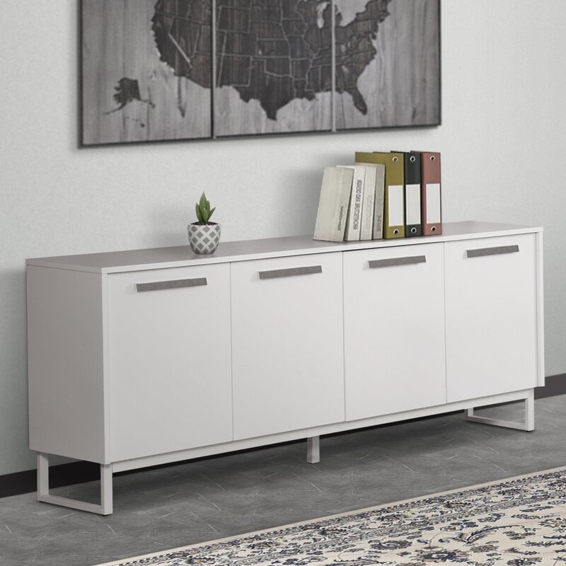 Latitude Run® Uriegas 4 - Shelf Credenza & Reviews ...