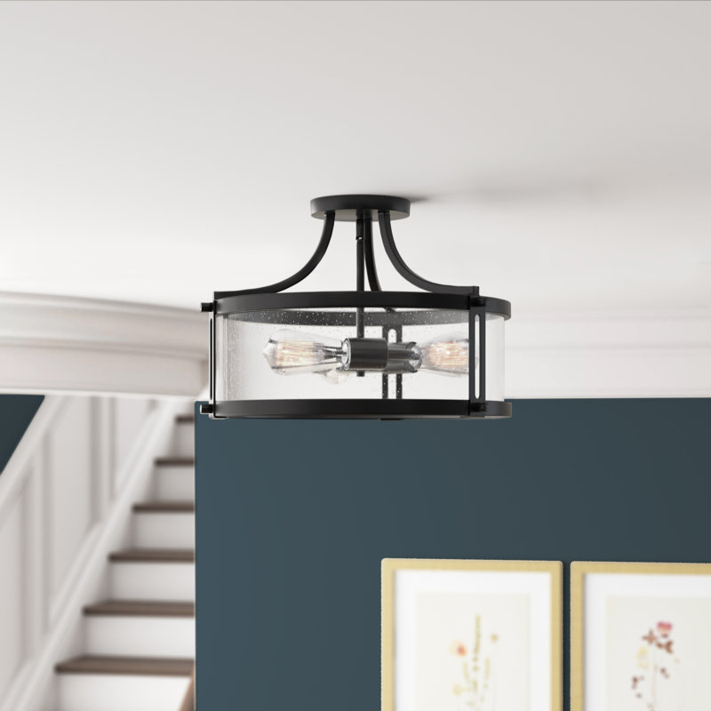 Pedro 3 Light Semi Flush Mount Reviews Birch Lane Pedro 3 Light Semi Flush Mount