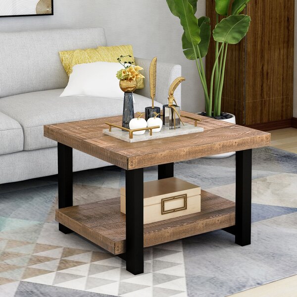 Soderberg Solid Wood Coffee Table With Storage By Union Rustic