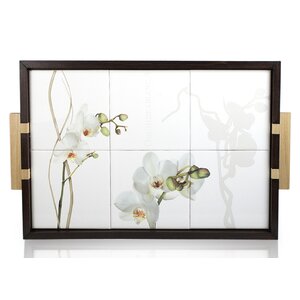 Vivere Orchid Wood Serving Tray