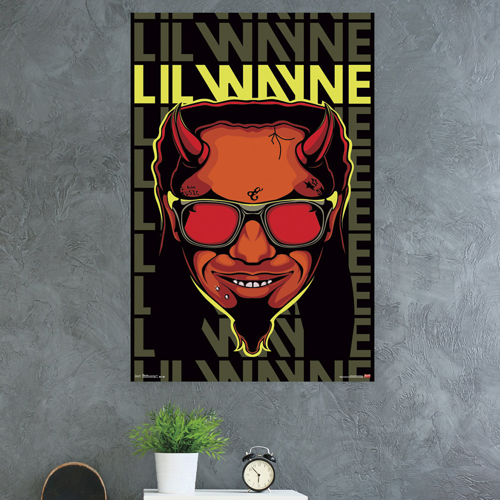 Lil Wayne Painting Artwork Rap Stretched Canvas Hip Hop Giclee Print