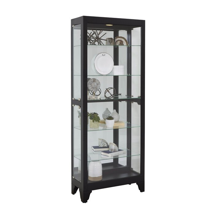 Greyleigh Flagg Lighted Curio Cabinet Reviews Wayfair Ca