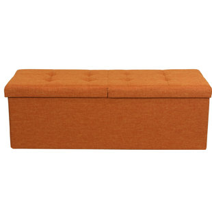 Smart Lift Top Upholstered Storage Ottoman