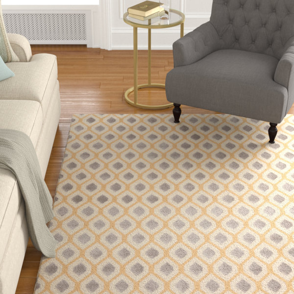Susan Gray/Beige Area Rug by Charlton Home