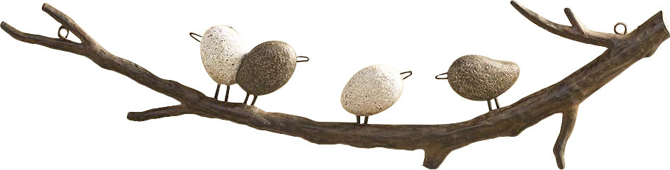 Wind & Weather 4 Birds on a Branch Wall Décor & Reviews ... Kingfisher bird on branch metal art wall decor 12 wide x 7 tall.