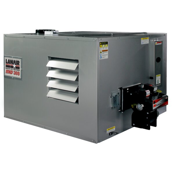 300,000 BTU Ceiling Mounted Forced Air Cabinet Heater With Wall Chimney By Lanair Products, LLC