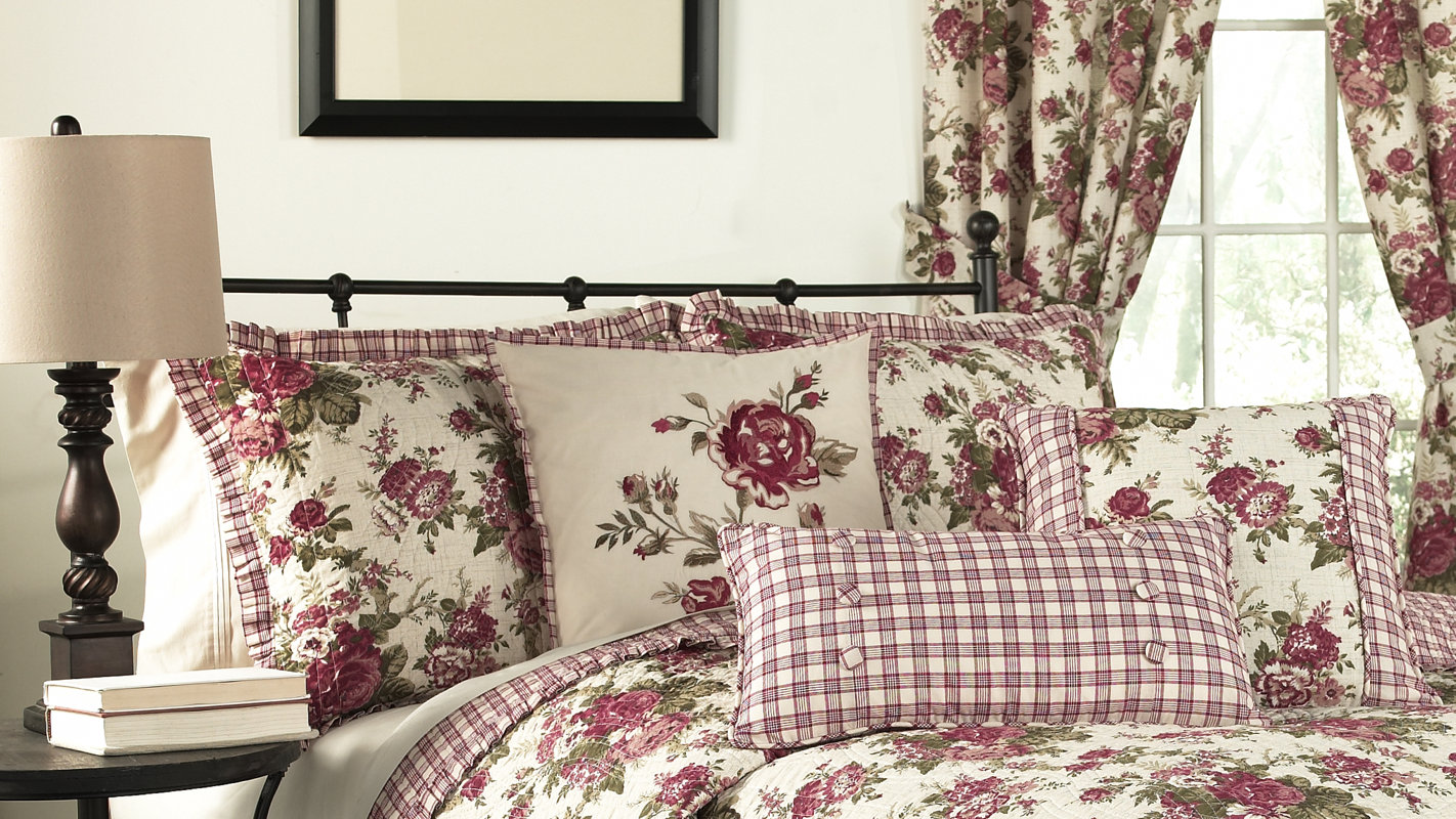 Waverly Norfolk Cotton Throw Pillow & Reviews Wayfair