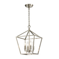 Brushed nickel lantern pendant light Clearance