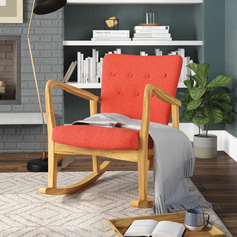 Brayden Studio® Sauceda Fabric Rocking Chair & Reviews | Wayfair