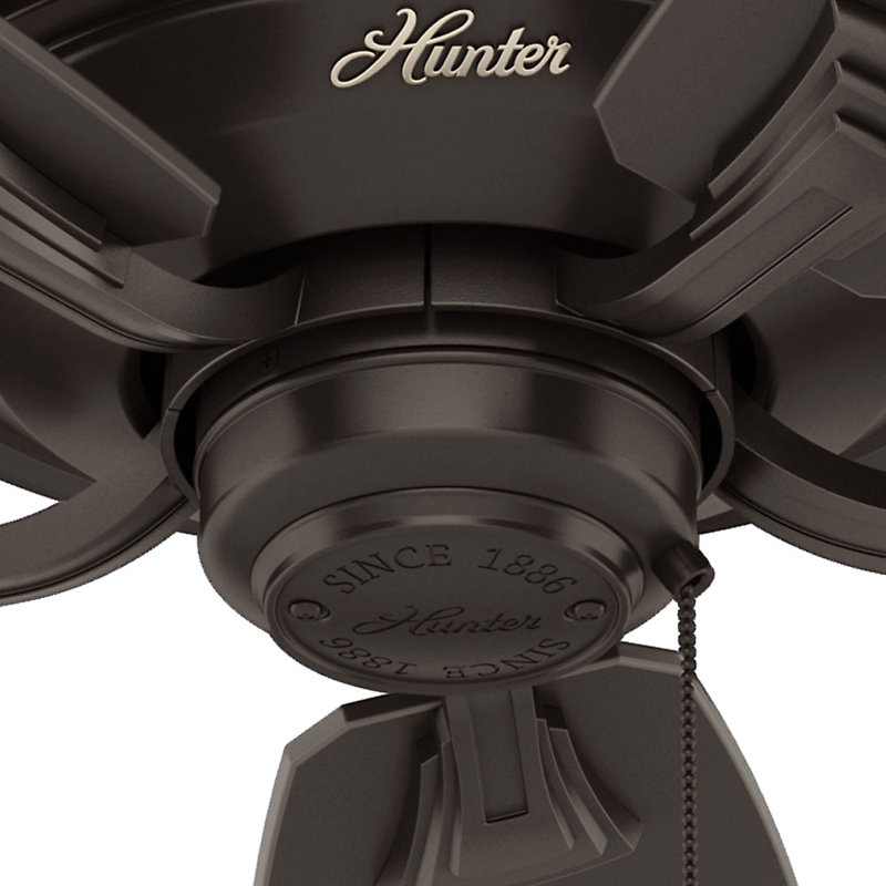 Hunter Fan Company 53348 Hunter 52 Rainsford Matte Black Ceiling Fan Large