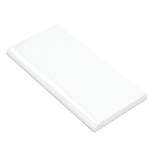 Bullnose Tile Trim You Ll Love Wayfair Catalina 6 X 3 Ceramic Bullnose Tile Trim In White