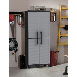 Outdoor Resin Storage Cabinets Wayfair 64 H X 27 W 15 D Tall Utility Storage Cabinet