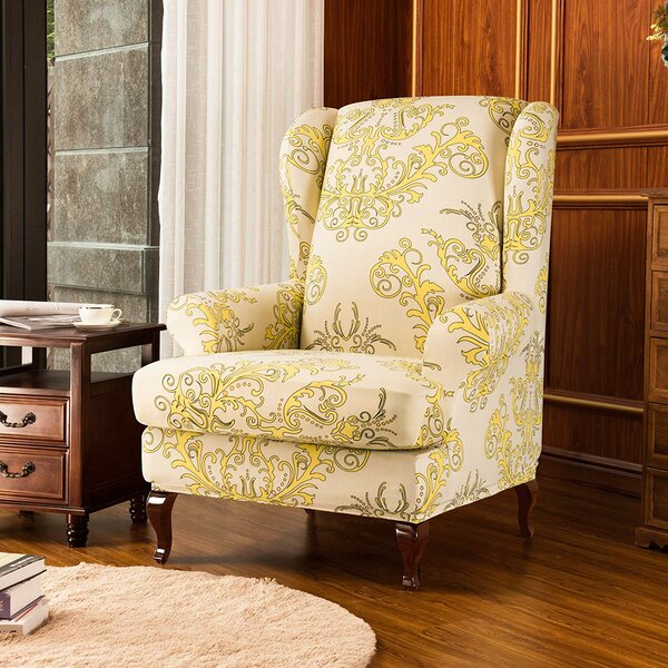 Low Price Universal Spandex T-Cushion Wingback Slipcover
