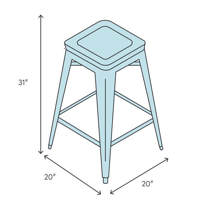 Trademark Gameroom Bud Light Straw-BER-Rita Padded Swivel Bar Stool