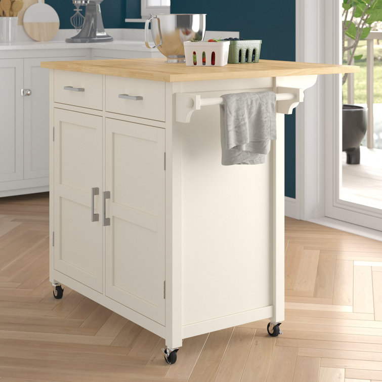 Ebern Designs Moorman Kitchen Cart Reviews Wayfair Ca