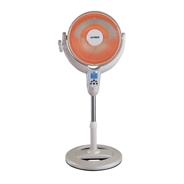 Portable Electric Radiant Compact Heater With Remote Control By Optimus