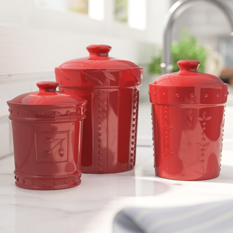 Lark Manor Genesee 3 Piece Kitchen Canister Set & Reviews Wayfair.ca
