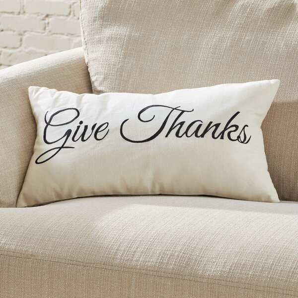 Give Thanks Pillow Cover by Birch Lane™