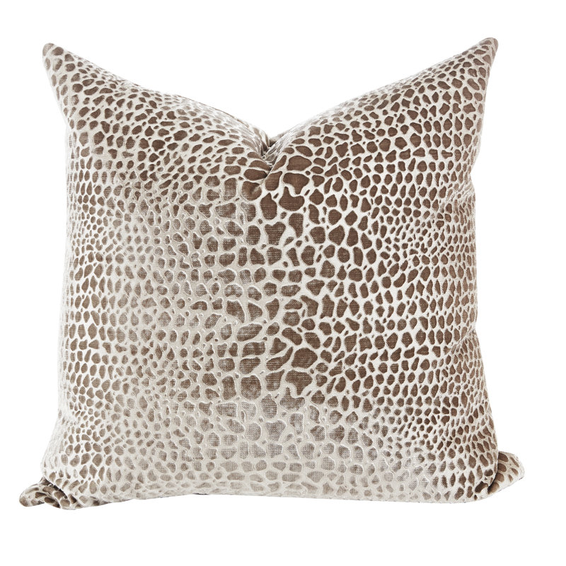 Fawn Velvet Throw Pillow
