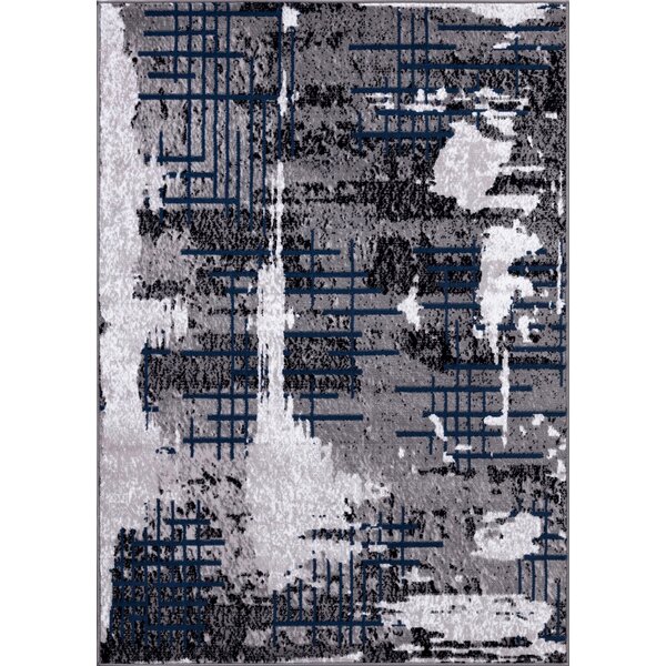 Nadel Gray Area Rug by Williston Forge