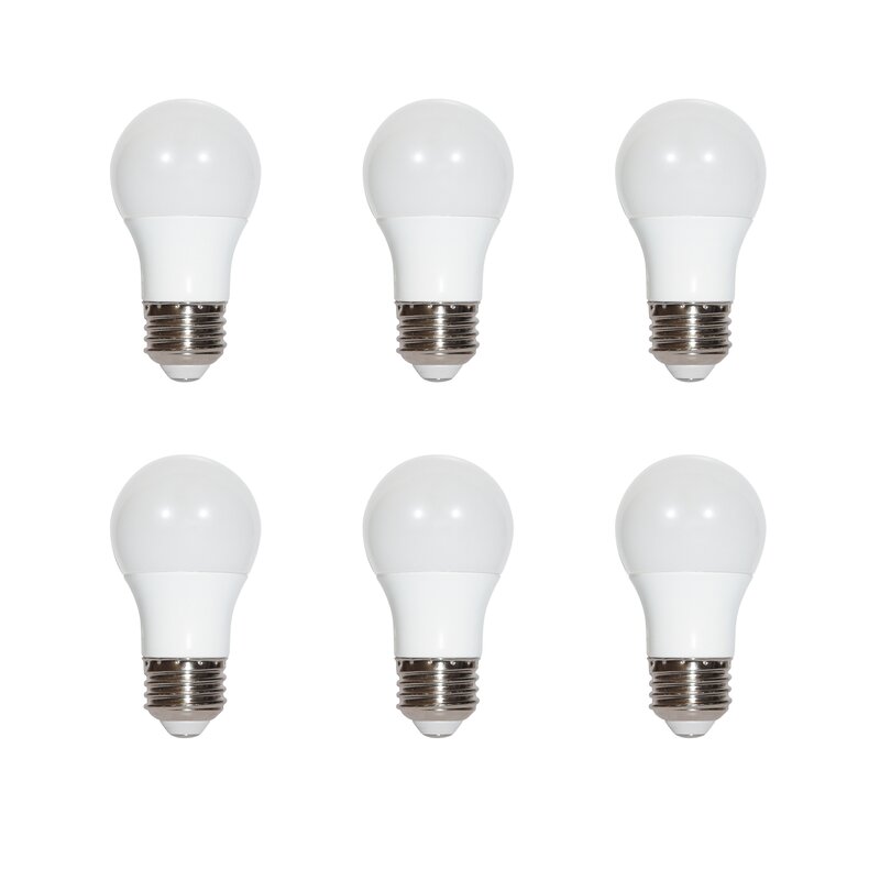 Satco 6 Watt, A15 LED, Dimmable Light Bulb, Daylight E26/Medium ...