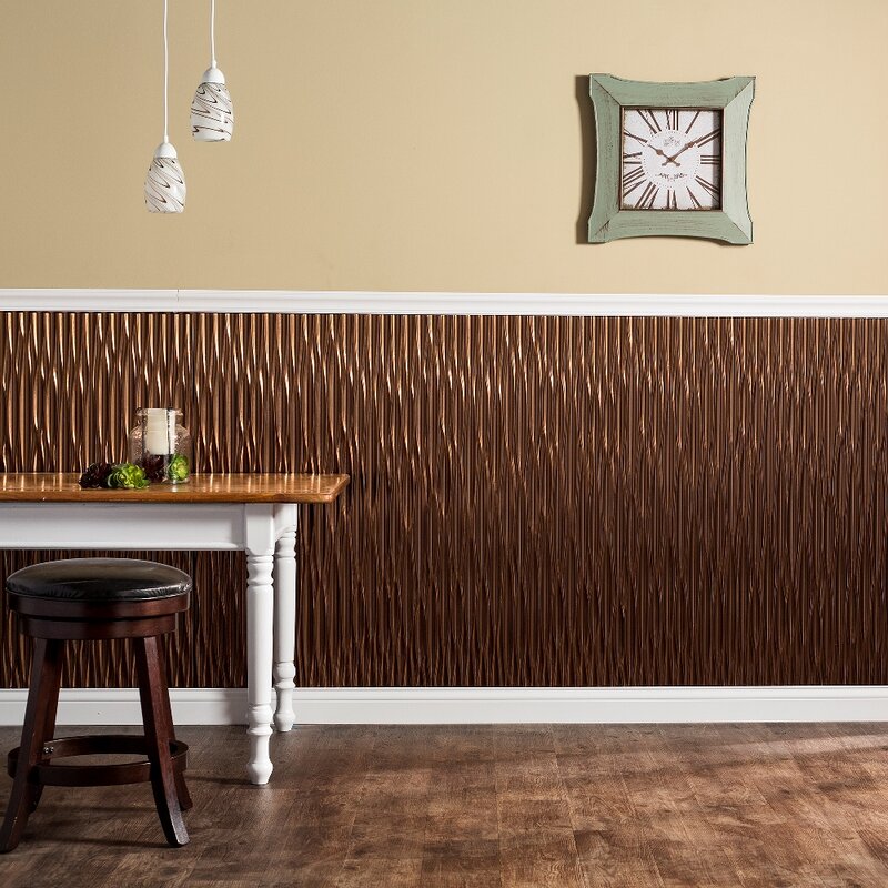 Fasade Dunes Vertical 48 X 96 Pvc Wall Paneling In Oil Rubbed