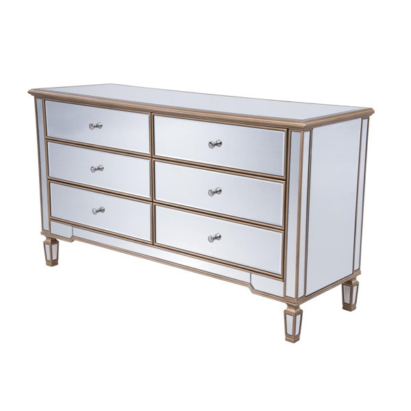 Emerita 6 Drawer Double Dresser by Rosdorf Park