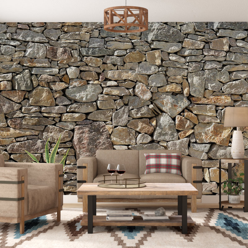 Loon Peak Chicopee 8 Piece Stone Wall Mural & Reviews ...