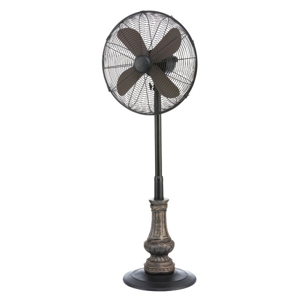 Pinette Adjustable Oscillating Floor Fan by Astoria Grand