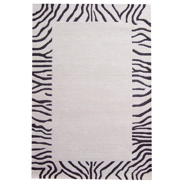 Ashley Ivory/Black Area Rug by Acura Rugs