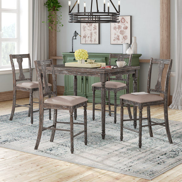 Dunwoody 5 Piece Counter Height Dining Set by Three Posts Three Posts